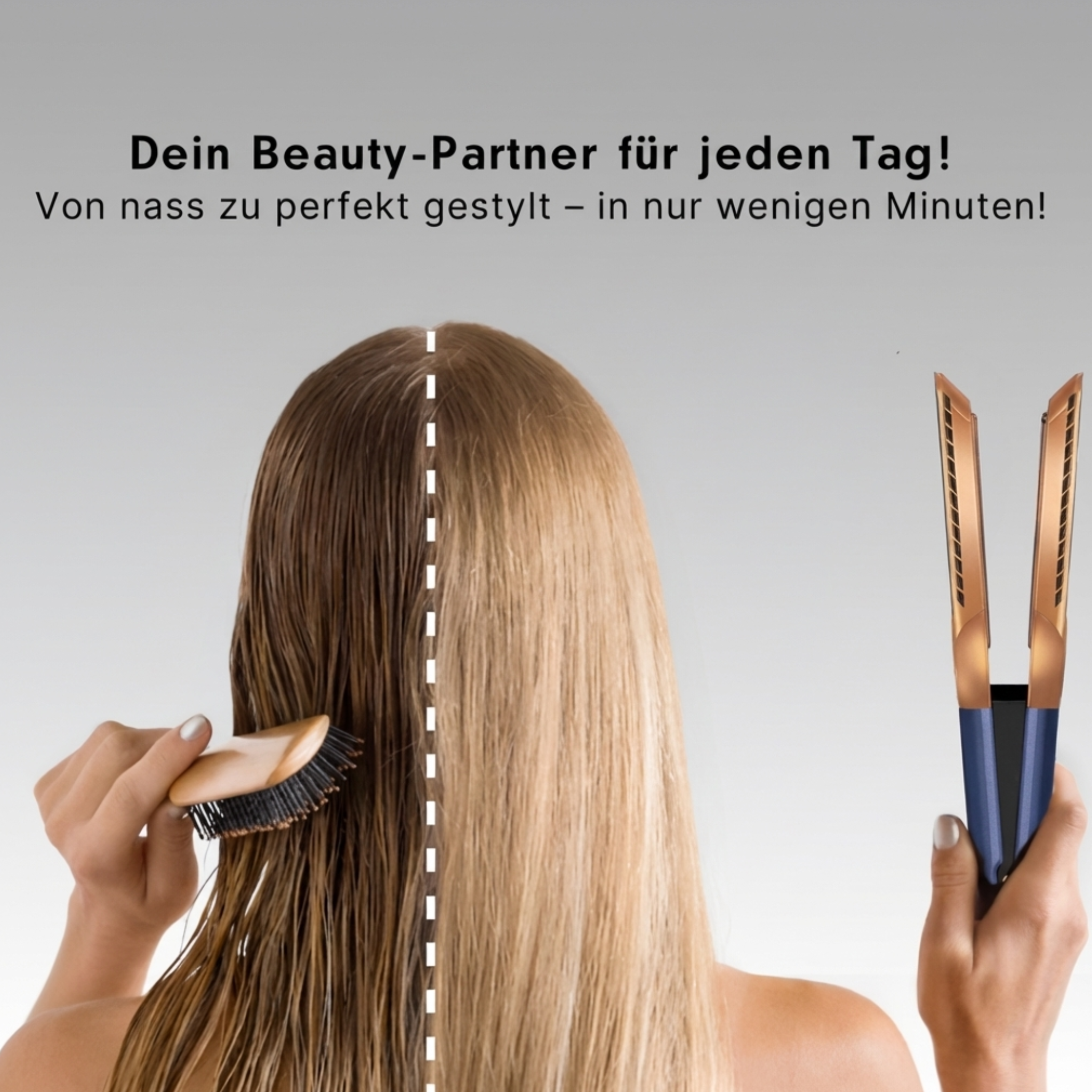 SilkAir Styler™ 2-in-1 Glätteisen mit Föhnfunktion & Ionentechnologie