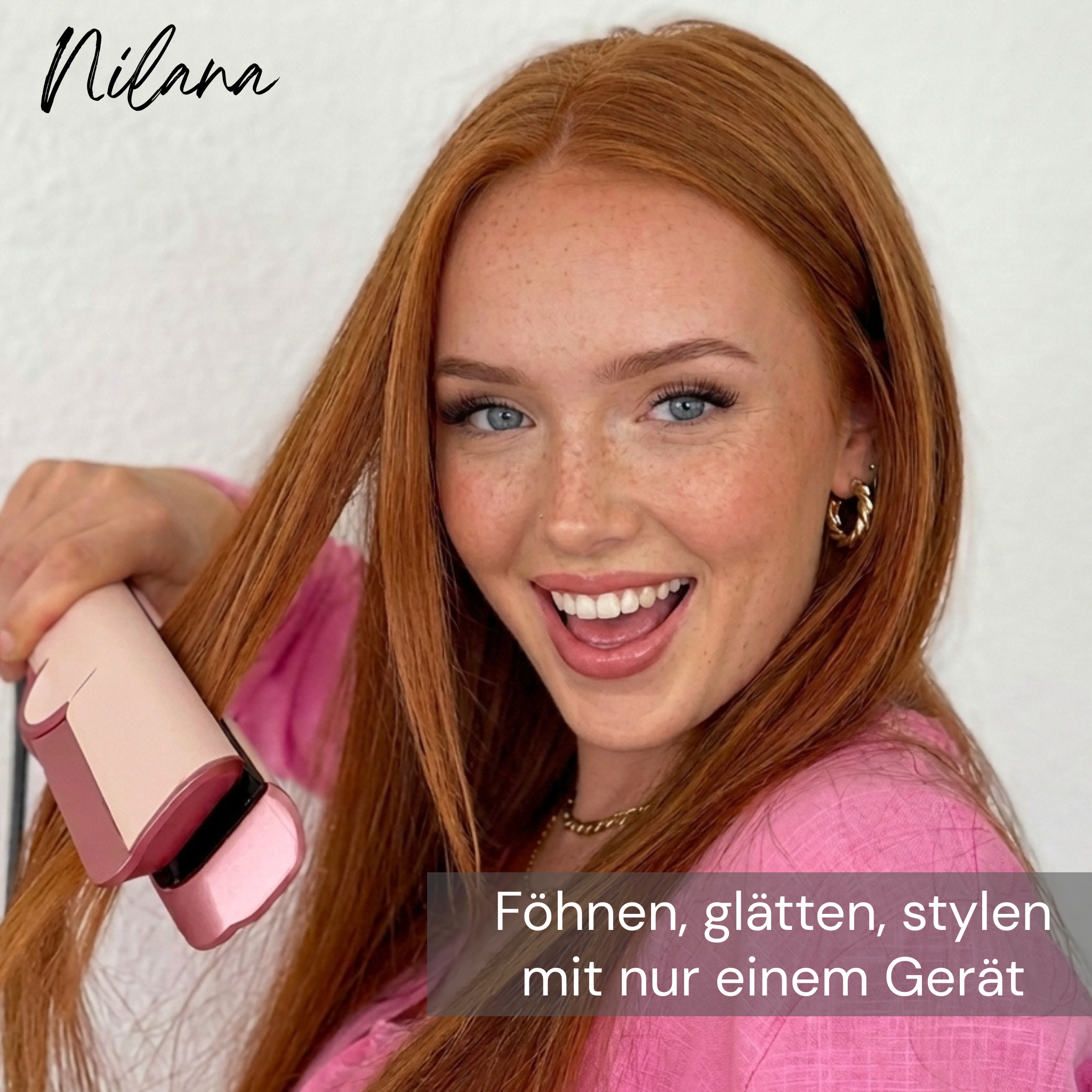 SilkAir Styler™ 2-in-1 Glätteisen mit Föhnfunktion & Ionentechnologie