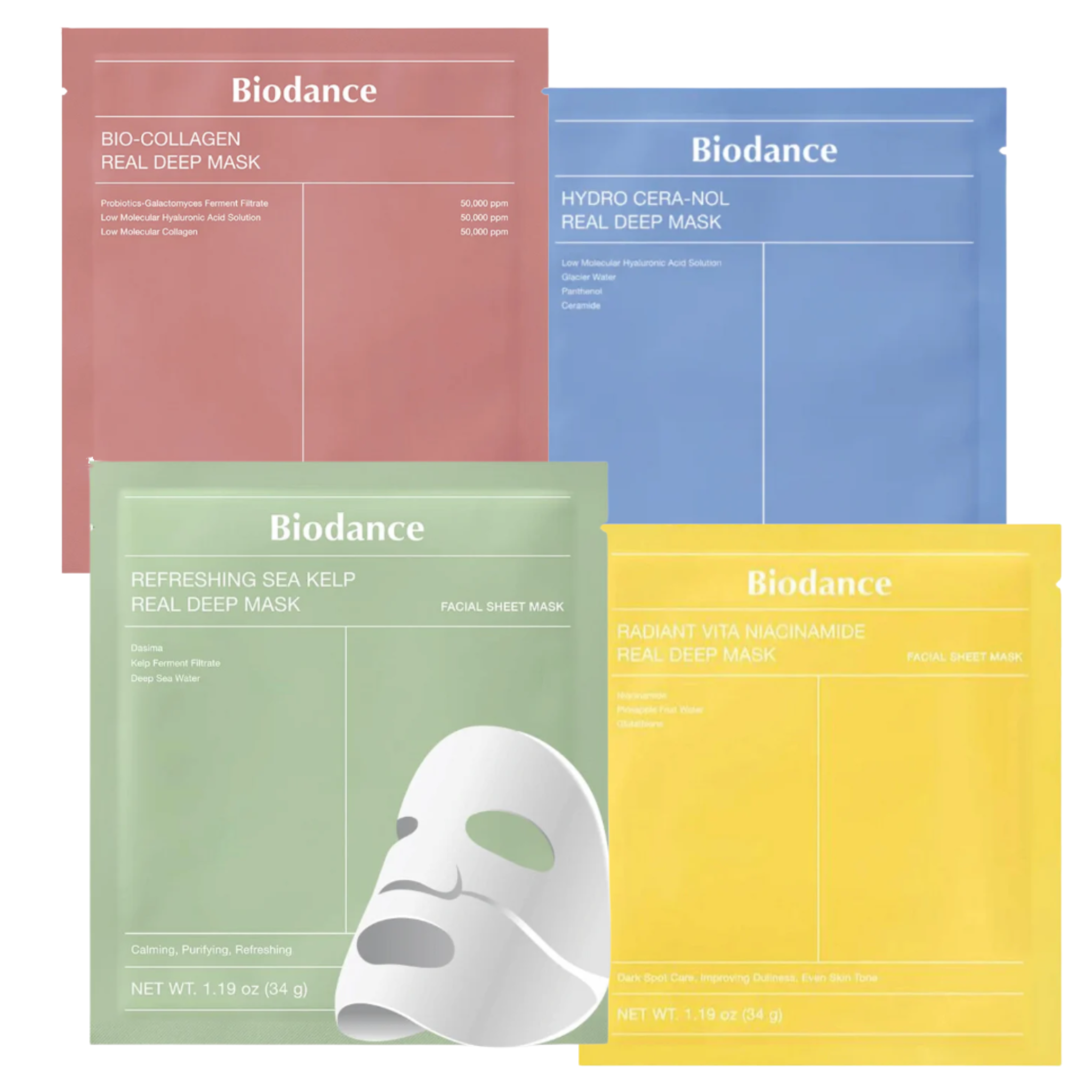 Biodance Gesichtsmasken 4er Set