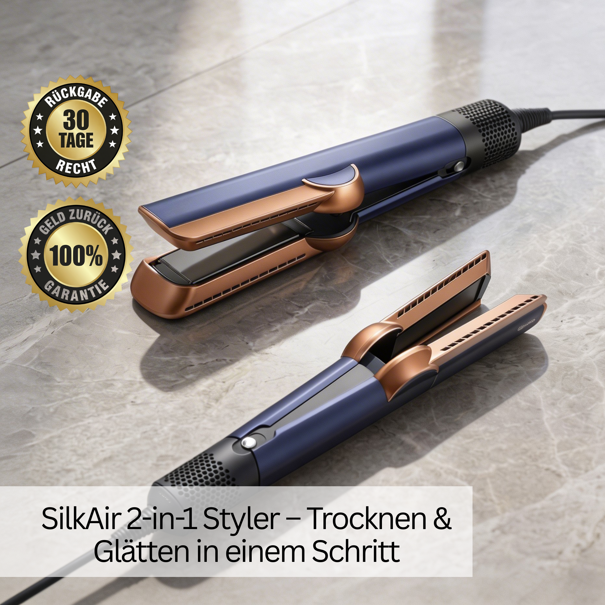 SilkAir Styler™  2-in-1 Glätteisen mit Föhnfunktion & Ionentechnologie